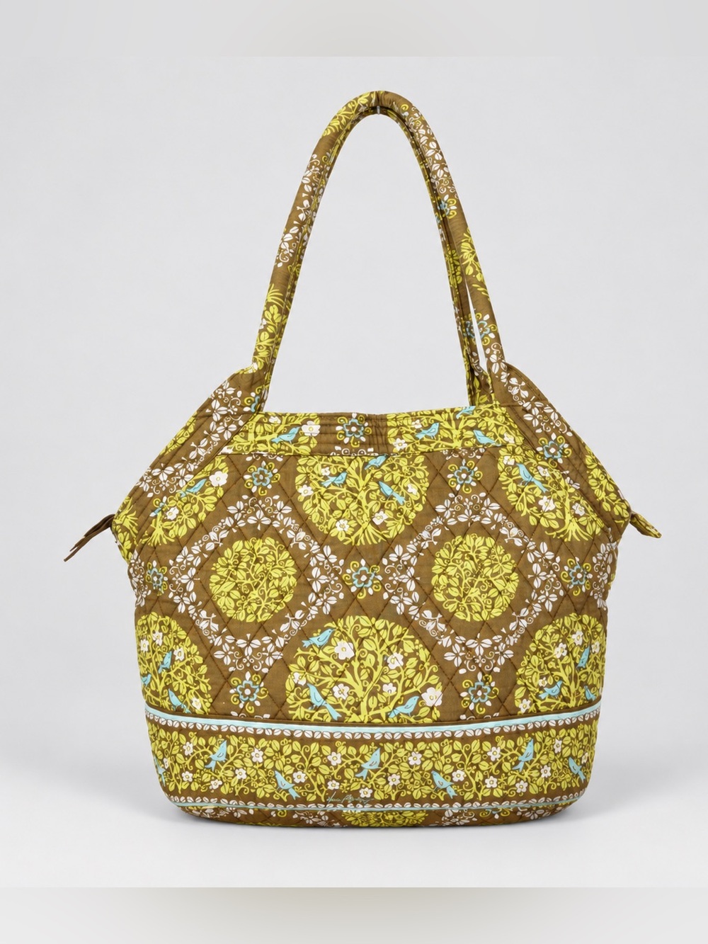 Vera Bradley Sittin in a Tree Tote Bag Shoulder Bag Floral Quilted Retired Boho